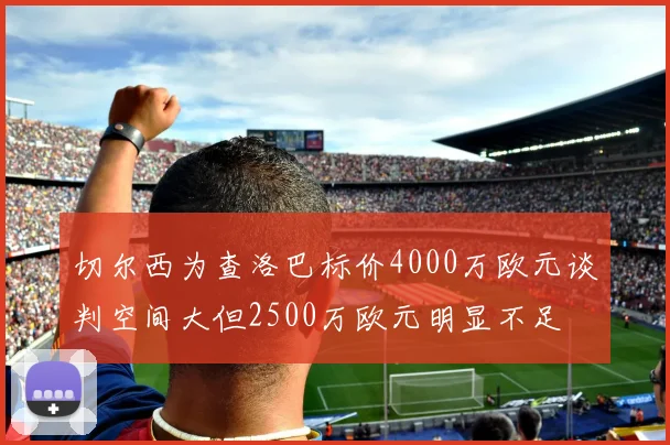 切尔西为查洛巴标价4000万欧元谈判空间大但2500万欧元明显不足